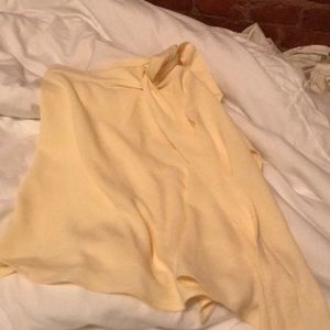 Yellow American apparel wrap skirt
